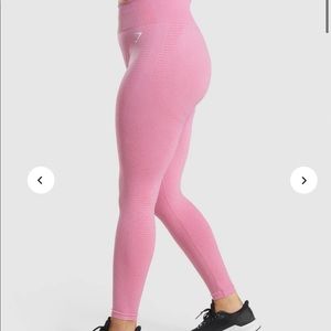 Gymshark Vital Seamless Legging. Pink Marl. Size: large.